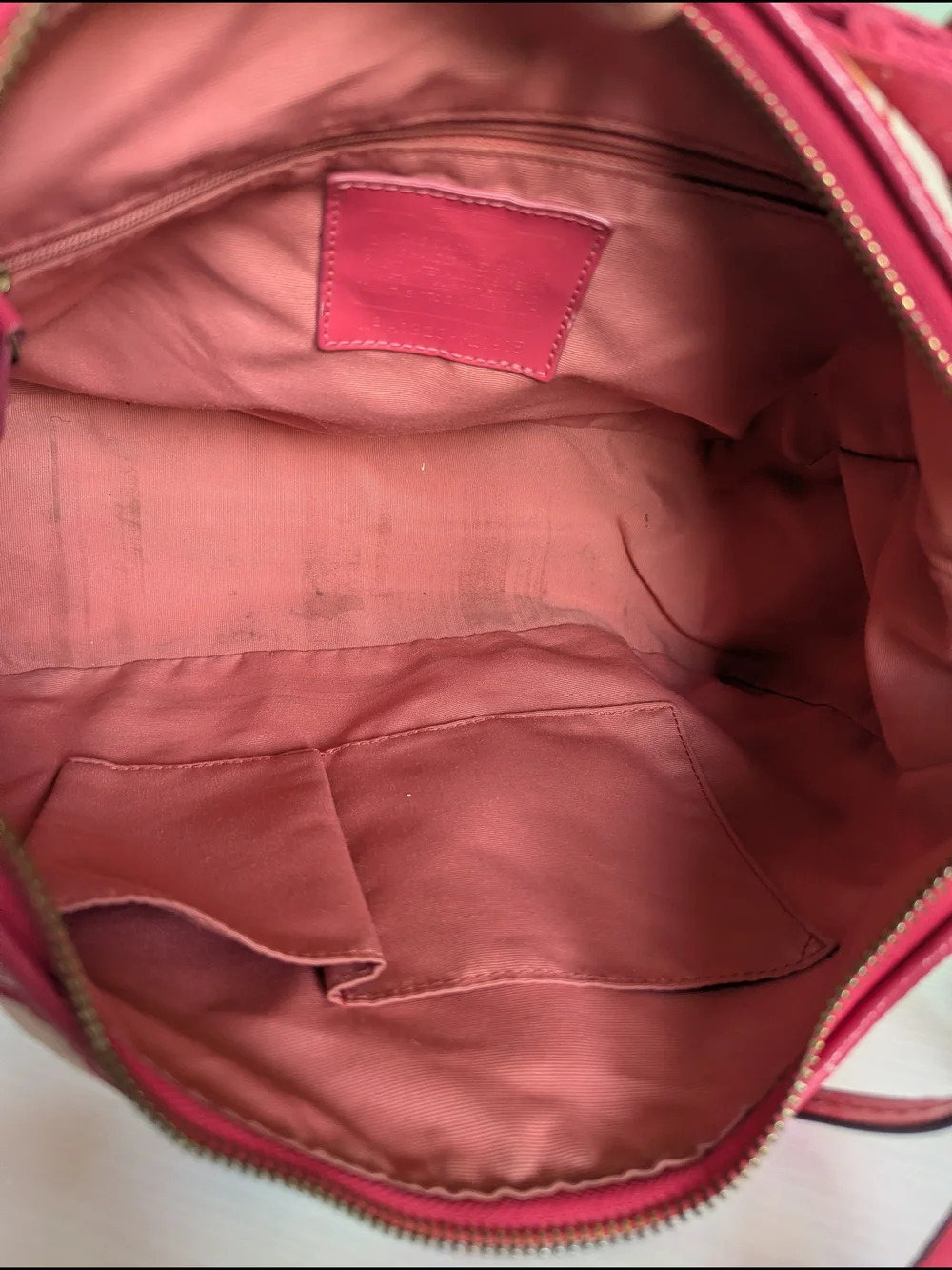 Coach Pink Signature Canvas Shoulder Bag